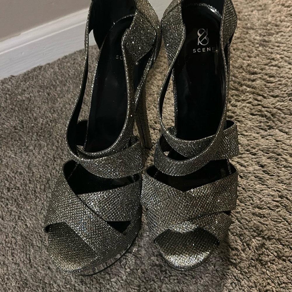 Silver Women's Heels